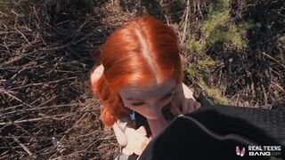 Bombázó vörös tini Madi Collins kibelezi a puncáját és durván megdugja a hatalmas dákója