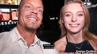 Német pornófilmes csábítja a turista férfit igazi dugásra